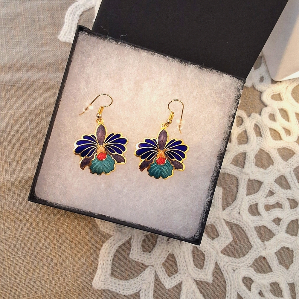 💥SALE💥NEW Flower Burst Dangle Gold Earrings